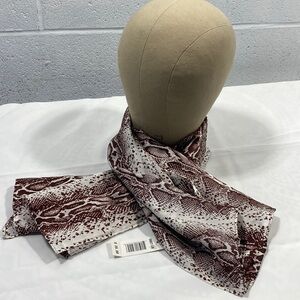 NWT Western products 100% silk serpent patterned scarf​​​​​​​​